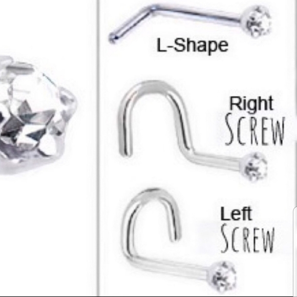 LAST 1** Spiral Boho Rose Gold Nose-ring L-shape - Picture 4 of 4